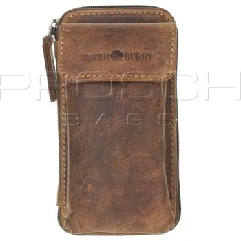 Opasek Kožená kapsa na opasek Greenburry 1818B-25 hnědá