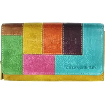 Peněženka Kožená peněženka Greenburry 860-77 Yellow/Multi