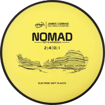 Disc golf MVP Disc Sports NOMAD Electron Soft (James Conrad) Barva: Černá, Váha: 171 g