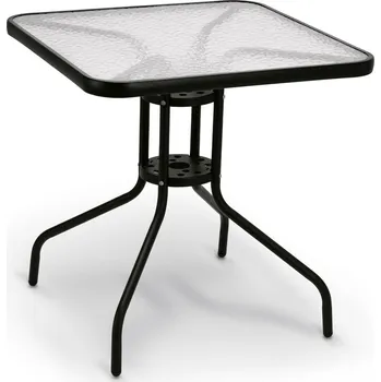 Konferenční stolek Stolek se skleněnou deskou tvrzenou Tadar 70 × 70 cm čtvercový