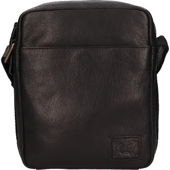 Pánská crossbody kožená taška Lagen 290602 černá