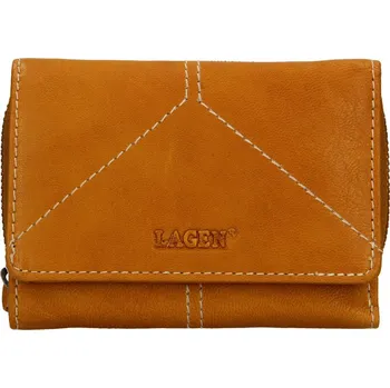 Peněženka Dámská kožená peněženka Lagen LG-2522 žlutá