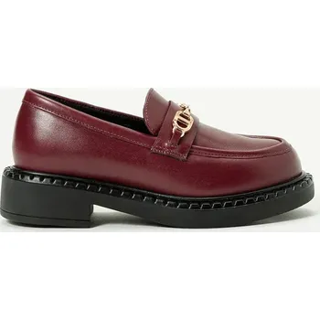 Dámské mokasíny Dětské kožené mokasíny Twinset 252GCJ034 burgundské 93X, EUR 39