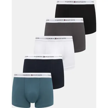 Boxerky Boxerky Tommy Hilfiger 5-pack pánské, více barev, UM0UM03432 tyrkysová 67X, vel. S