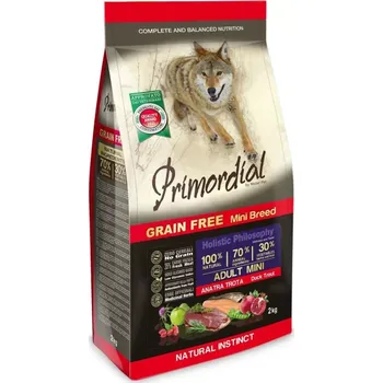 Krmivo pro psa Primordial GF Mini Adult Trout & Duck 2 kg
