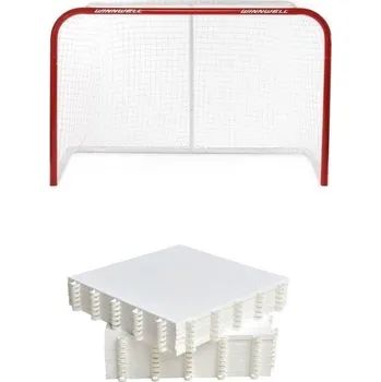 Hokejová branka Winnwell 54 Quik Net branka + Hockey Revolution Hockey Tiles desky (8 ks) 54 palců + DÁREK + Doprava ZDARMA