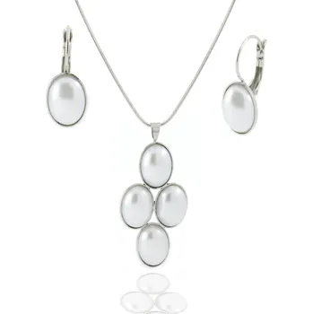 Souprava šperků Souprava šperků White Pearls - Nerez RL