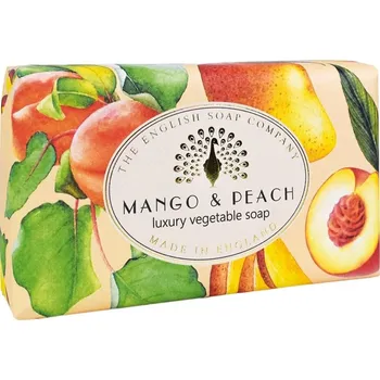 Mýdlo English Soap Company Tuhé mýdlo - Mango & Broskev, 190g