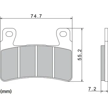 Brzda pro motocykl Brzdové destičky NISSIN přední HONDA VTR 1000 SP-2 rok 02-05