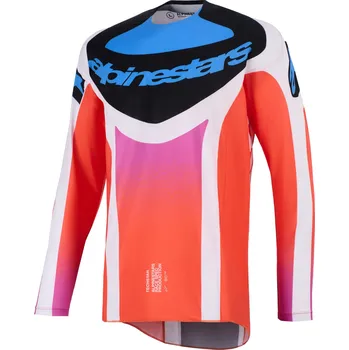 Moto dres Motokrosový dres Alpinestars Techstar Knif světle šedo-fluo oranžovo-černý M