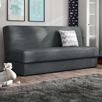 Pohovka Pohovka Adela MINI | 175 cm | rozkládací + úložný prostor | enjoy 24 šedá grafitová