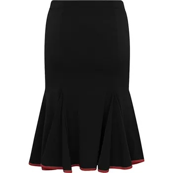Dámská sukně Rumpf,Dámská sukně s červeným lemováním RU5128, černá/červená L