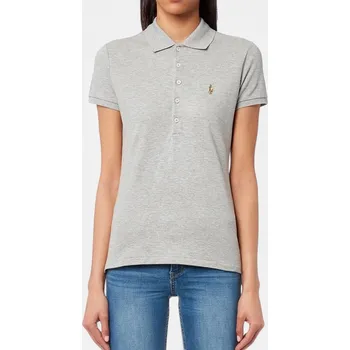 Tommy Hilfiger | Dámské šedé polo triko Ralph Lauren - Velikost M, Barva Šedá 56355 211870236