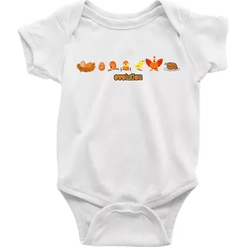 Kojenecký body Ovolution - Body kojenecké s krátkým rukávem - Krátký r. 6-12 mes ( Bílá )