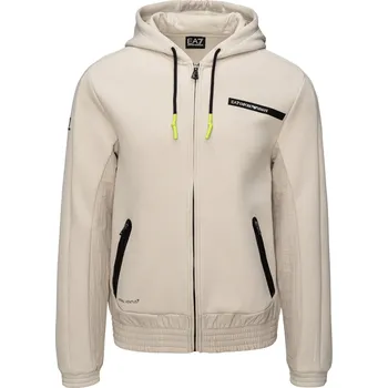 Pánská mikina Pánská Mikina EA7 TRAIN ATHLETIC MIX M HOODIE FZ COPL 3DPM19PJUXZ1946 – Béžová XL