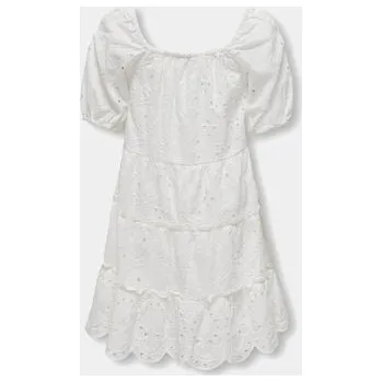 Dámské šaty Kids ONLY Letní šaty Cleo 15320402 Bílá Regular Fit 164