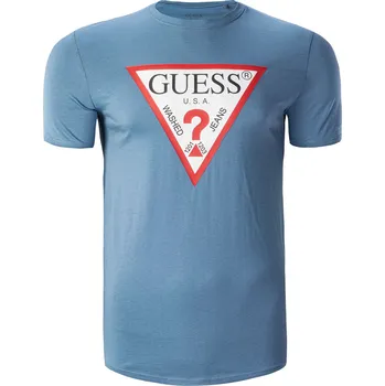 Pánské Tričko s krátkým rukávem GUESS CN SS ORIGINAL LOGO TEE M2YI71I3Z11-G7EH – Modrá M