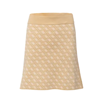 Dámská sukně Dámské Sukně GUESS AUBREY 4G SKIRT SWTR W5BD81Z3JD2-FNI4 – Béžová M