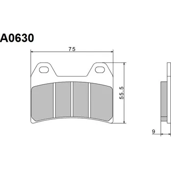 Brzda pro motocykl Brzdové destičky NISSIN přední BMW F 800 GT rok 13-20
