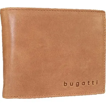 Peněženka Pánská kožená peněženka s klopou Bugatti Volo velká světle hnědá