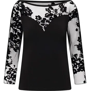 Rumpf,Romantická černá halenka RU5137, černá 42