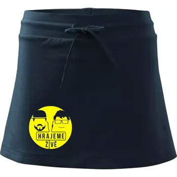 Dámská sukně Vortex hrajeme živě - Sportovní sukně - two in one - XL ( Námořní modrá (velmi tmavá - téměř černá) )