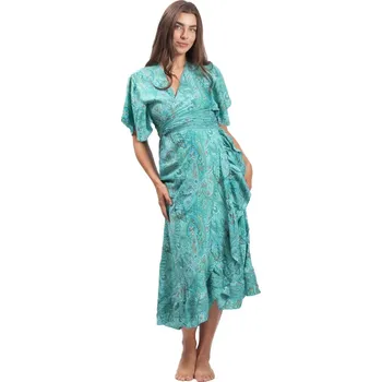 Dámské šaty Zavinovací šaty MAYA tyrkysové I.