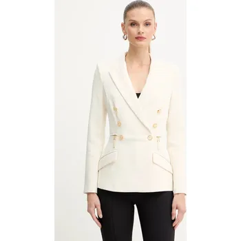 Dámské sako Sako Elisabetta Franchi béžová barva, GI17256E2 01X, vel. 34