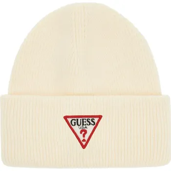 Čepice Dámské Zimní čepice GUESS BEANIE PATCH TRIANGOLO AW5234VIS01-OFF – Bílá L