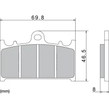 Brzda pro motocykl Brzdové destičky NISSIN přední SUZUKI GSX 650 F rok 08-18