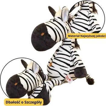Dětské zboží Plyšová hračka zebra černobílá 25 cm