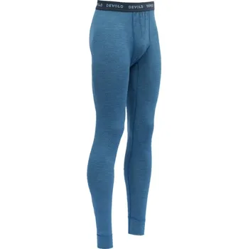 Pánské termoprádlo Devold pánské dlouhé spodky Breeze Merino 150 Barva: blue melange, Velikost: XXL