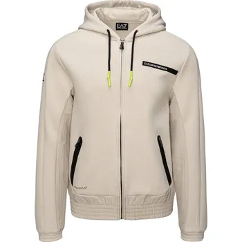 Pánská mikina Pánská Mikina EA7 TRAIN ATHLETIC MIX M HOODIE FZ COPL 3DPM19PJUXZ1946 – Béžová M