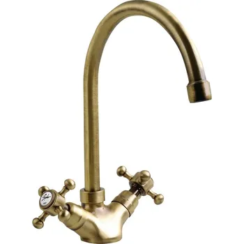 Vodovodní baterie Sapho ANTEA stojánková dřezová baterie, výška 275mm, bronz