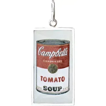 Přívěsek Aljančič Andy Warhol Campbell's Miniartion bílé zlato