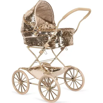 Kočárek pro panenku Kočárek pro panenky hluboký SPARKLY Cherry Konges Slojd