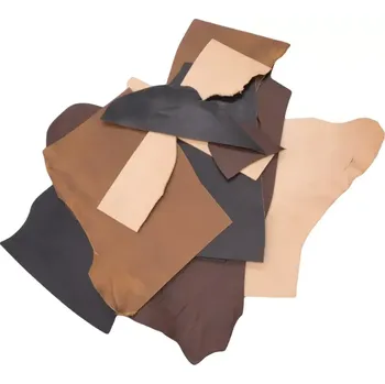 Odřezky kůže - Mix barev balení 0,5kg