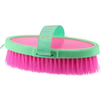 Čištění pro koně EQUITHÈME Kartáč na tělo Je t'aime Equithème, neon pink