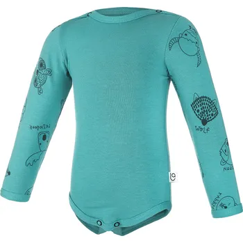 Kojenecký body Little Angel Body smyk TISK Outlast® - tm.tyrkys/tm.tyrkys zvířátka Velikost oblečení: 62
