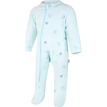 Dětský overall Little Angel Overal smyk DR TISK Outlast® - sv.zelená/sv.zelená koťátka Velikost oblečení: 68