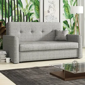 Obývací pokoj Pohovka VIVA III BIS 153 cm rozkládací + úložný prostor aragon 90 šedá