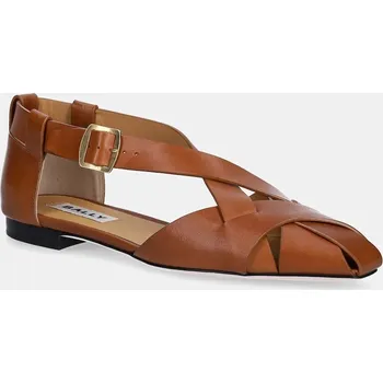 Dámské baleríny Kožené baleríny Bally oranžová barva, WF1058 WF1058.VT025.U8G7 28X, EUR 37