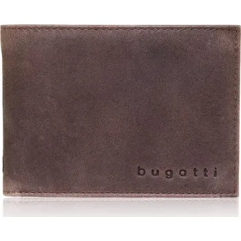 Pánská kožená peněženka s klopou Bugatti Volo malá hnědá