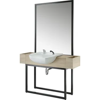 Kadeřnické křeslo Panda Obsluha Barber Crudo s umyvadlem