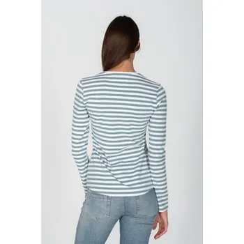 Dámská halenka MANDRAGORA Halenka fit paski Zelená Regular Fit L