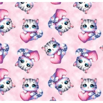 Teplákovina nepočesaná- Koťátka se srdíčkem