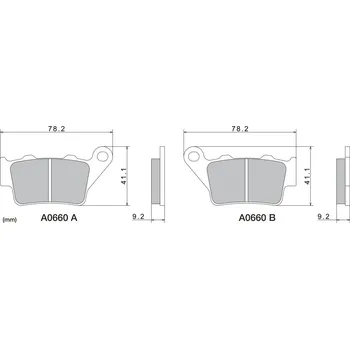 Brzda pro motocykl Brzdové destičky NISSIN zadní APRILIA 1200 Dorsoduro rok 11-14