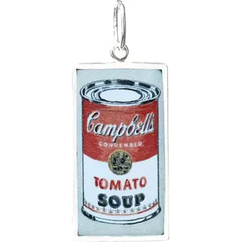Přívěsek Aljančič Andy Warhol Polévka Campbell Miniartion bílé zlato
