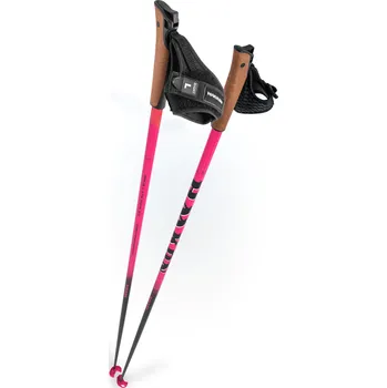 Běžkařská hole Běžecké hole HAAKON Race Lite Pink 2.0 Délka hole: 142,5 cm, Velikost poutek: M