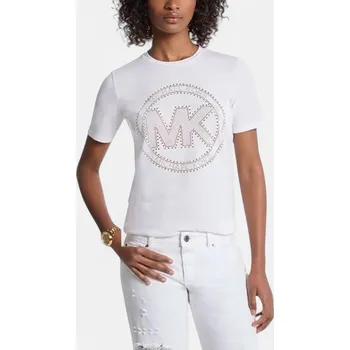Dámské tričko Dámské bílé triko Michael Kors - Velikost M, Barva Bílá M56359 JS451DC97J